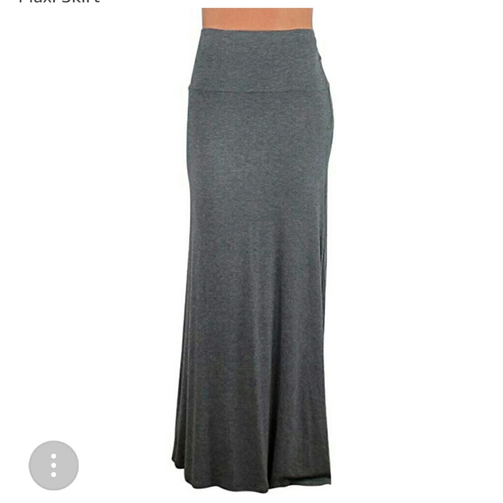 Free to live gray maxi skirt